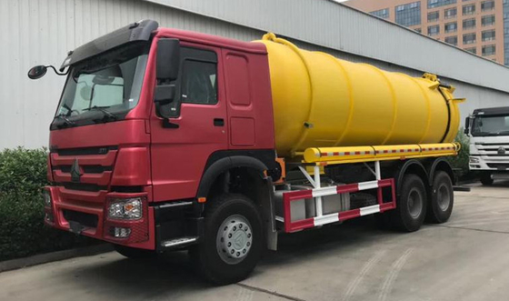 ΕΟΚ πιστοποιημένο 10 Wheeler 6X4 Sinotruk HOWO Χρησιμοποιημένα φορτηγά σηπτικής αντλίας με ελαστικά 12r22.5