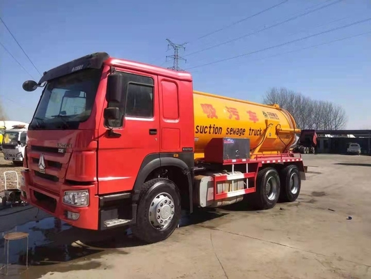 ΕΟΚ πιστοποιημένο 10 Wheeler 6X4 Sinotruk HOWO Χρησιμοποιημένα φορτηγά σηπτικής αντλίας με ελαστικά 12r22.5