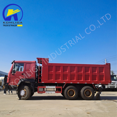 Χρησιμοποιούμενο φορτηγό Sinotruk HOWO 10 Wheeler Tipper 6X4 Μεταλλευτικό φορτηγό με κινητήρα Wd615.47