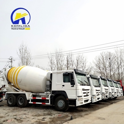 8560X2496X3800mm Χρησιμοποιούμενο HOWO 6cbm 8cbm 9cbm Αυτοφόρτωση Μικρατήρα σκυροδέματος με αντλία