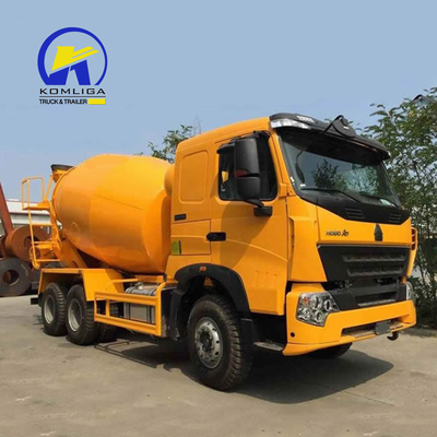 8560X2496X3800mm Χρησιμοποιούμενο HOWO 6cbm 8cbm 9cbm Αυτοφόρτωση Μικρατήρα σκυροδέματος με αντλία