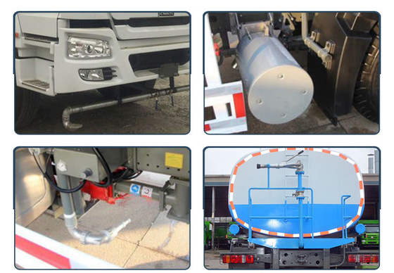30T ωφέλιμο φορτίο Sinotruck HOWO 4X2 Mini 2000 γαλόνια φορτηγό νερού με κινητήρα D12.42