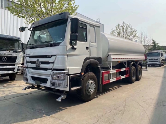 371HP 6X4 20000L 25000L φορτηγό δεξαμενής νερού με Zf8118 τιμόνι και μετάδοση Pto