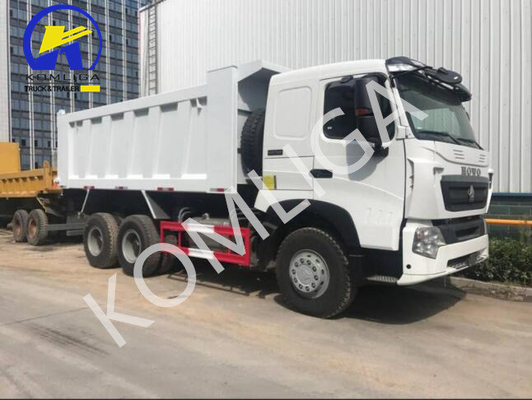 Χρησιμοποιούμενο Sinotruck HOWO 6X4 371HP Πυροβολητή με μπροστινό άξονα 9 τόνων χωρητικότητας φόρτωσης