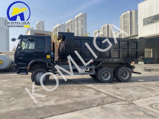 Χρησιμοποιούμενο Sinotruck HOWO 6X4 371HP Πυροβολητή με μπροστινό άξονα 9 τόνων χωρητικότητας φόρτωσης