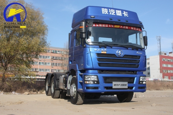 Χρησιμοποιούμενο Shacman F3000 6X4 10 τροχών ημιπροωθητήρας Head Prime Mover 375HP Τεχνή πιστοποίηση GCC
