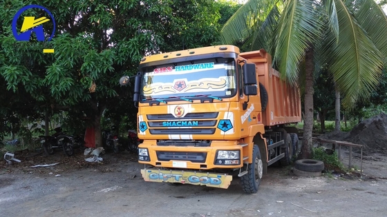 371HP Καλή κατάσταση Shacman 6X4 Mining Tipper Χρησιμοποιημένο φορτηγό σκουπιδιών με πιστοποίηση GCC