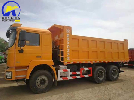 Shacman 6×4 10 Wheeler 371HP Μίνι Τίπερ Ντάμπερ Χρησιμοποιούμενο φορτηγό ντάμπερ με μία καμπίνα υπνοδωμάτιο