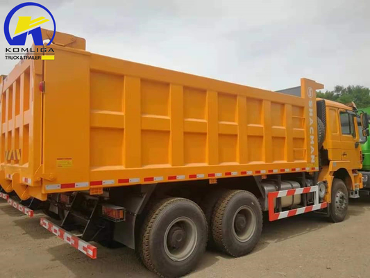 Shacman 6×4 10 Wheeler 371HP Μίνι Τίπερ Ντάμπερ Χρησιμοποιούμενο φορτηγό ντάμπερ με μία καμπίνα υπνοδωμάτιο