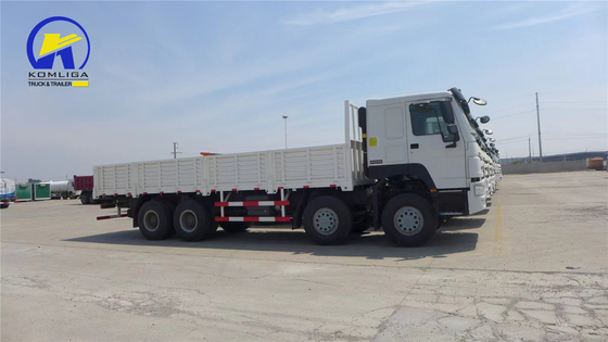 Sinotruk Sinotruck HOWO Hohan 8*4 Sidewall Drop Flatbed Βαν με πλήρες ρυμουλκούμενο