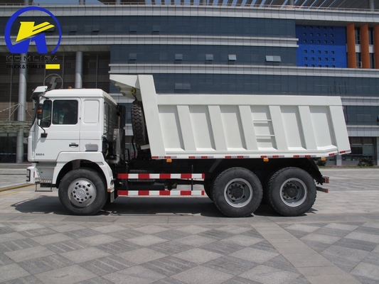 375HP Low Mileage Shacman 6X4 10 Wheeler Ανθρακωρυχείο Tipper Tipping Dumper Χρησιμοποιημένο φορτηγό σκουπιδιών