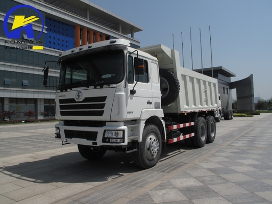 375HP Low Mileage Shacman 6X4 10 Wheeler Ανθρακωρυχείο Tipper Tipping Dumper Χρησιμοποιημένο φορτηγό σκουπιδιών