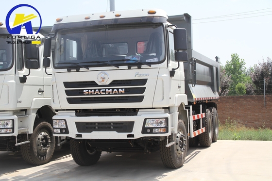 375HP Low Mileage Shacman 6X4 10 Wheeler Ανθρακωρυχείο Tipper Tipping Dumper Χρησιμοποιημένο φορτηγό σκουπιδιών