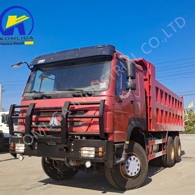6X4 20-30 τόνων βαρύ φορτίο 3 άξονες 10 τροχούς Sinotruk HOWO Dump Truck με Hw76 Cab