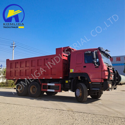 6X4 20-30 τόνων βαρύ φορτίο 3 άξονες 10 τροχούς Sinotruk HOWO Dump Truck με Hw76 Cab