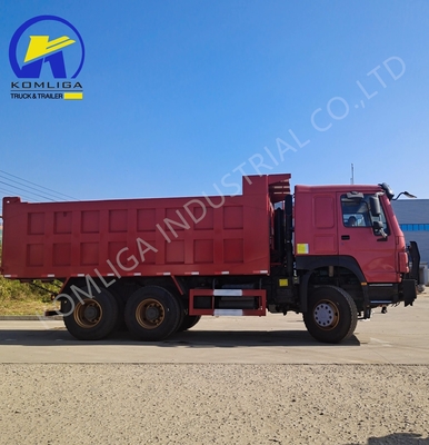 6X4 20-30 τόνων βαρύ φορτίο 3 άξονες 10 τροχούς Sinotruk HOWO Dump Truck με Hw76 Cab