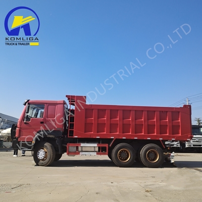 6X4 20-30 τόνων βαρύ φορτίο 3 άξονες 10 τροχούς Sinotruk HOWO Dump Truck με Hw76 Cab
