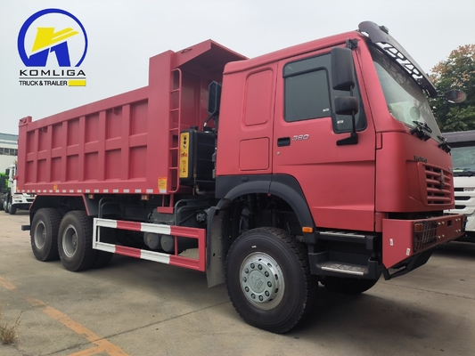 351-450hp Euro 5 6X4 20-30 τόνους βαρύ φορτίο 3 άξονες 10 τροχούς Sinotruk HOWO Χρησιμοποιημένο φορτηγό σκουπιδιών
