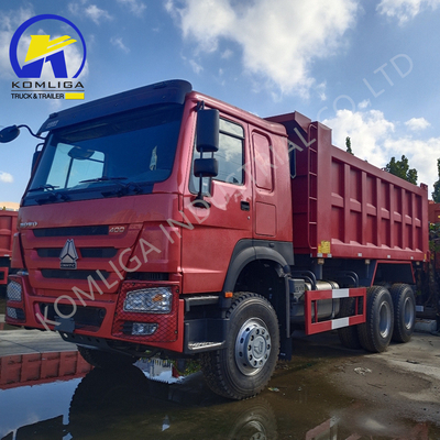 6X4 20-30 τόνων βαρύ φορτίο 3 άξονες 10 τροχούς Sinotruk HOWO Χρησιμοποιημένο φορτηγό σκουπιδιών με 371HP