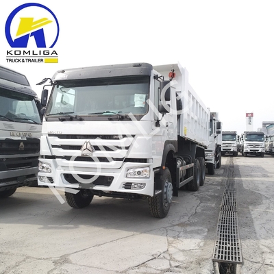 6X4 20-30 τόνων βαρύ φορτίο 3 άξονας 10 τροχών Sinotruk HOWO Dump Truck με χαμηλό χιλιόμετρο