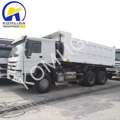6X4 20-30 τόνων βαρύ φορτίο 3 άξονας 10 τροχών Sinotruk HOWO Dump Truck με χαμηλό χιλιόμετρο