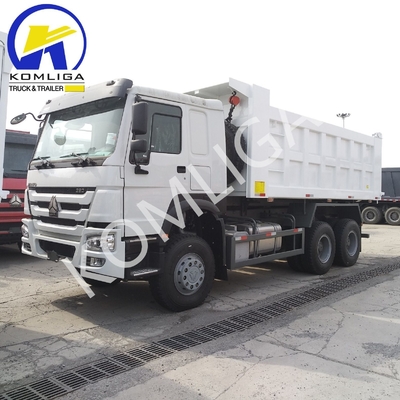 6X4 20-30 τόνων βαρύ φορτίο 3 άξονας 10 τροχών Sinotruk HOWO Dump Truck με χαμηλό χιλιόμετρο