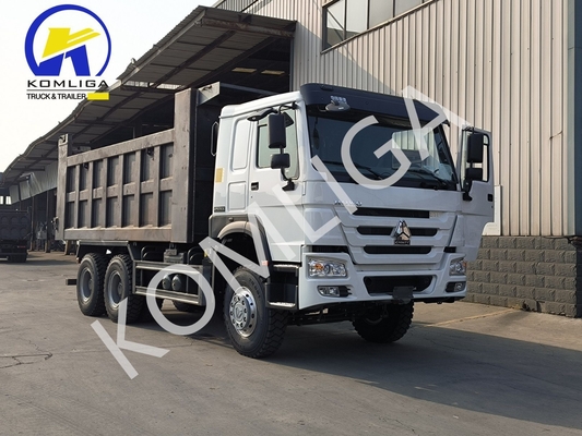 6X4 20-30 τόνων βαρύ φορτίο 3 άξονας 10 τροχών Sinotruk HOWO Dump Truck με χαμηλό χιλιόμετρο