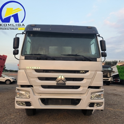 Χρησιμοποιούμενο φορτηγό απορριμμάτων HOWO 8X4 12τροχών 371HP 380HP 400HP Στυλ ανύψωσης εμπρός Καλή κατάσταση