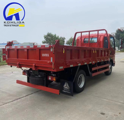 4x2 6wheels Sinotruk HOWO Mini Dump Truck με διαστάσεις κουβάς 20cbm