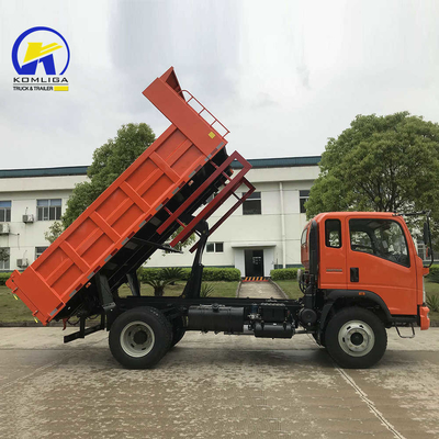 4x2 6wheels Sinotruk HOWO Mini Dump Truck με διαστάσεις κουβάς 20cbm