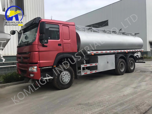 Εγχειρίδιο 6X4 20cbm 25cbm 20000/25000 λίτρα Sinotruck HOWO Shacman Diesel Tank Fuel Truck