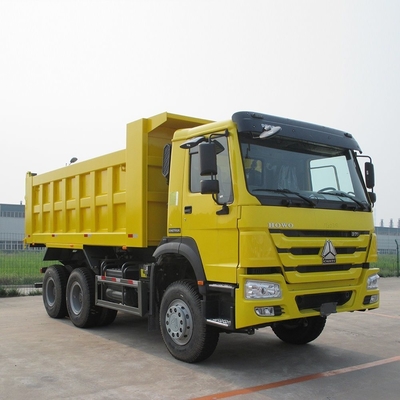 Sinotruk HOWO 8X4 371HP μεταχειρισμένο κίτρινο φορτηγό με χειροκίνητο κιβώτιο