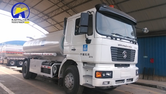 Shacman F2000 4X2 270HP φορτηγό δεξαμενόπλοιου καυσίμου 10cbm με υδραυλική ανύψωση με κοιλιακό στρίψιμο