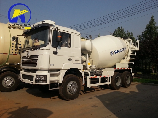 Shacman F2000 6X4 336HP 10τροχιάς Προσαρμογή Μικρατήρα σκυροδέματος Χρησιμοποιούμενο χύδημα Τανκ Τρακ