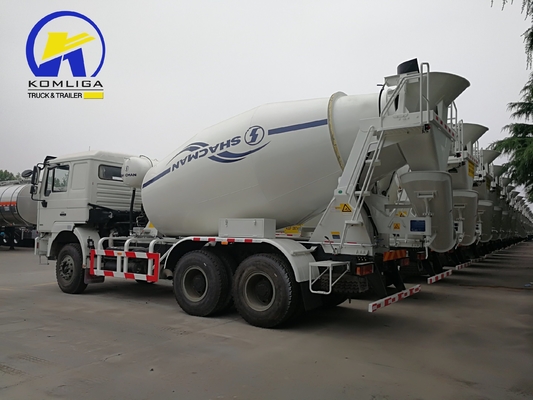 Shacman F2000 6X4 336HP 10τροχιάς Προσαρμογή Μικρατήρα σκυροδέματος Χρησιμοποιούμενο χύδημα Τανκ Τρακ