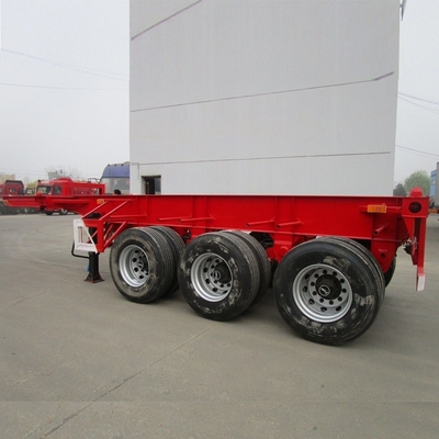 3 άξονες 40ton 40FT Container Skeleton Trailer για τη μεταφορά βαρέων εμπορευματοκιβωτίων