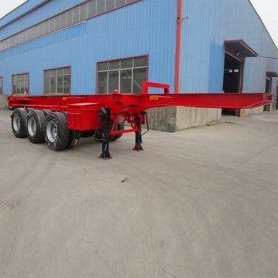 3 άξονες 40ton 40FT Container Skeleton Trailer για τη μεταφορά βαρέων εμπορευματοκιβωτίων