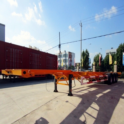 3 άξονες 40ton 40FT Container Skeleton Trailer για τη μεταφορά βαρέων εμπορευματοκιβωτίων