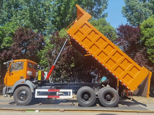 6X4 10 τροχών Beiben Dump Truck με χωρητικότητα φορτίου 31-40 τόνων και προσαρμόσιμες επιλογές