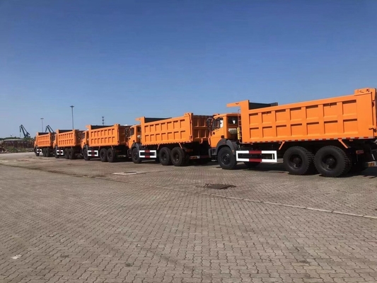 6X4 10 τροχών Beiben Dump Truck με χωρητικότητα φορτίου 31-40 τόνων και προσαρμόσιμες επιλογές