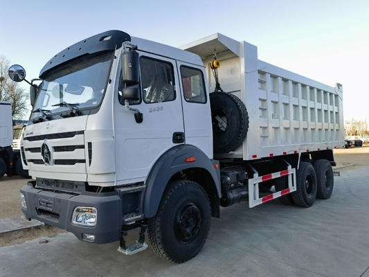 10 τροχούς 6X4 Beiben Dump Tipper Truck με χειροκίνητο κιβώτιο και εκπομπή Euroii