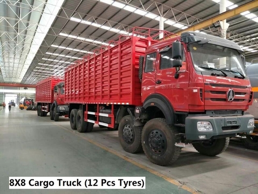 Beiben Dump Cargo Truck Tractor Truck 6X4 με προσαρμογή συστήματος διεύθυνσης Zf8098