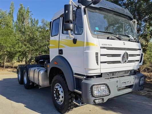 Beiben 430 HP 6X4 Τρακτικό φορτηγό Πέμπτο τροχό 90 μονόστροφο για τη μεταφορά βαρέων εμπορευμάτων