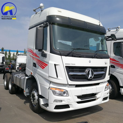 6X4 τροχός οδήγησης Βόρεια Benz Τρακτέρ κεφαλή φορτηγό με 400L αλουμινίου κράμα καυσίμου δεξαμενόπλοιο