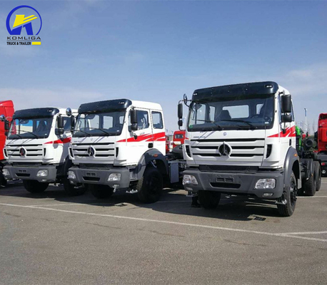 6X4 τροχός οδήγησης Βόρεια Benz Τρακτέρ κεφαλή φορτηγό με 400L αλουμινίου κράμα καυσίμου δεξαμενόπλοιο