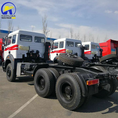 6X4 τροχός οδήγησης Βόρεια Benz Τρακτέρ κεφαλή φορτηγό με 400L αλουμινίου κράμα καυσίμου δεξαμενόπλοιο