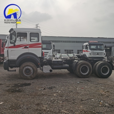 Beiben 6X4 10 Wheeler Χρησιμοποιούμενο Prime Mover Τρακτόρο Κεφαλοφόρο με σύστημα διεύθυνσης Zf8098