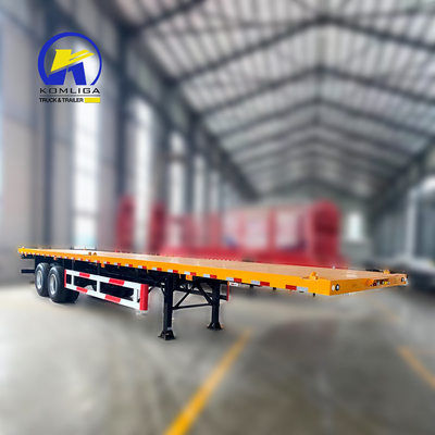 Μεταφορές βαρέων φορτίων Lowboy Flat Bed Trailer με 315/80r22.5 ελαστικά και προαιρετικό ABS