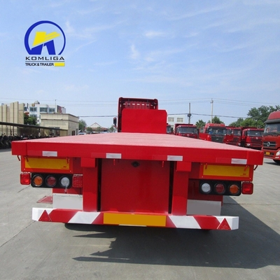 Μεταφορές βαρέων φορτίων Lowboy Flat Bed Trailer με 315/80r22.5 ελαστικά και προαιρετικό ABS
