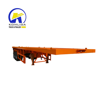 Μεταφορές βαρέων φορτίων Lowboy Flat Bed Trailer με 315/80r22.5 ελαστικά και προαιρετικό ABS